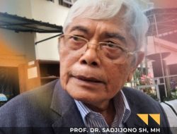 Terkait Rencana Revisi KUHP Begini Tanggapan Prof. DR. Sadjijono