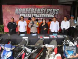 Polres Tulungagung Ungkap 6 Kasus Curanmor, 5 Tersangka Berhasil Diamankan