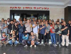 Kapolres Tulungagung Beri Ucapan Selamat Hari Pers Nasional di Depan Para Jurnalis