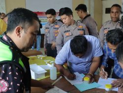 Cegah Penyalahgunaan Narkoba, Polres Nganjuk Gelar Tes Urin Mendadak