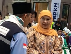 Gubernur Khofifah Lepas Kloter Pertama Jama’ah Haji Embarkasi Surabaya Serta Titip Doa Untuk Indonesia Dan Jatim Aman Bahagia Sejahtera