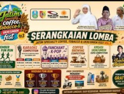 Heru Satriyo: Jatim Specialty Coffee, Tobacco & UKM/UMKM Fest Vol 3 Jadi Momentum Kebangkitan Ekonomi Kreatif dan UMKM Jawa Timur