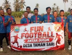 Semarak HUT RI ke-81, Desa Taman Sari Gelar Sepak Bola Antar Dusun, Perkuat Kekompakan Warga
