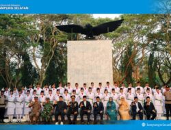 42 Paskibraka Lampung Selatan Dikukuhkan di Makam Pahlawan: Dari Jejak Perjuangan Menuju Menara Siger