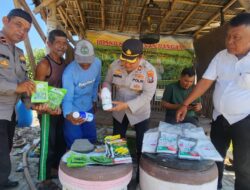 Polres Tanjung Perak Salurkan Bantuan Obat, Bibit dan Pupuk untuk Perkuat Ketahanan Pangan di Kenjeran