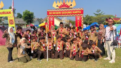Empat Penghargaan, SDN Gedung Harta Gemilang di Perkemahan Pramuka Penengahan