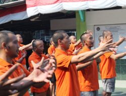 Semangat Pagi dari Balik Lapas, WBP Sidoarjo Ikuti Senam dan Pengarahan Petugas
