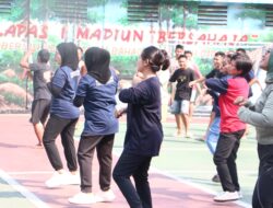 Lapas Kelas I Madiun Tingkatkan Kebugaran dan Kebersamaan Warga Binaan serta Petugas