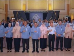 Perkuat Sinergi Lintas Kementrian, Karutan Kelas I Surabaya Hadiri Pisah Sambut Pimpinan Kanwil Kementrian Hukum Jawa Timur