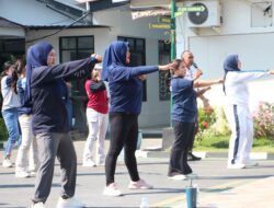 Lapas Kelas I Madiun Dorong Pola Hidup Sehat Warga Binaan melalui Senam Bersama
